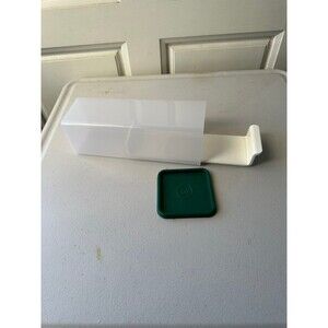 Vintage 70s 80s Tupperware Clear Velveeta Cheese Butter Cracker Keeper